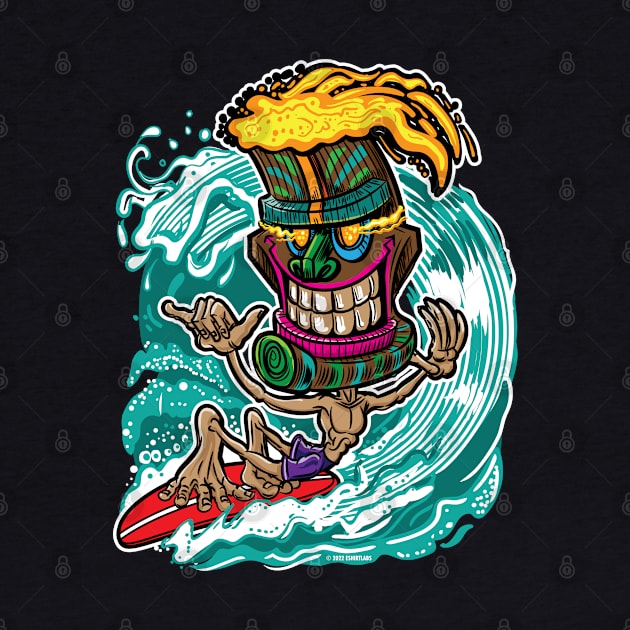 Tiki Surfer Boi by eShirtLabs